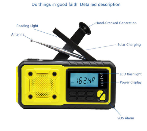 Outdoor Waterproof Emergency Solar Radio Frugal Finds Galore