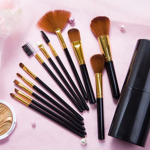 12-Piece Makeup Brush Set and Beauty Tools Frugal Finds Galore