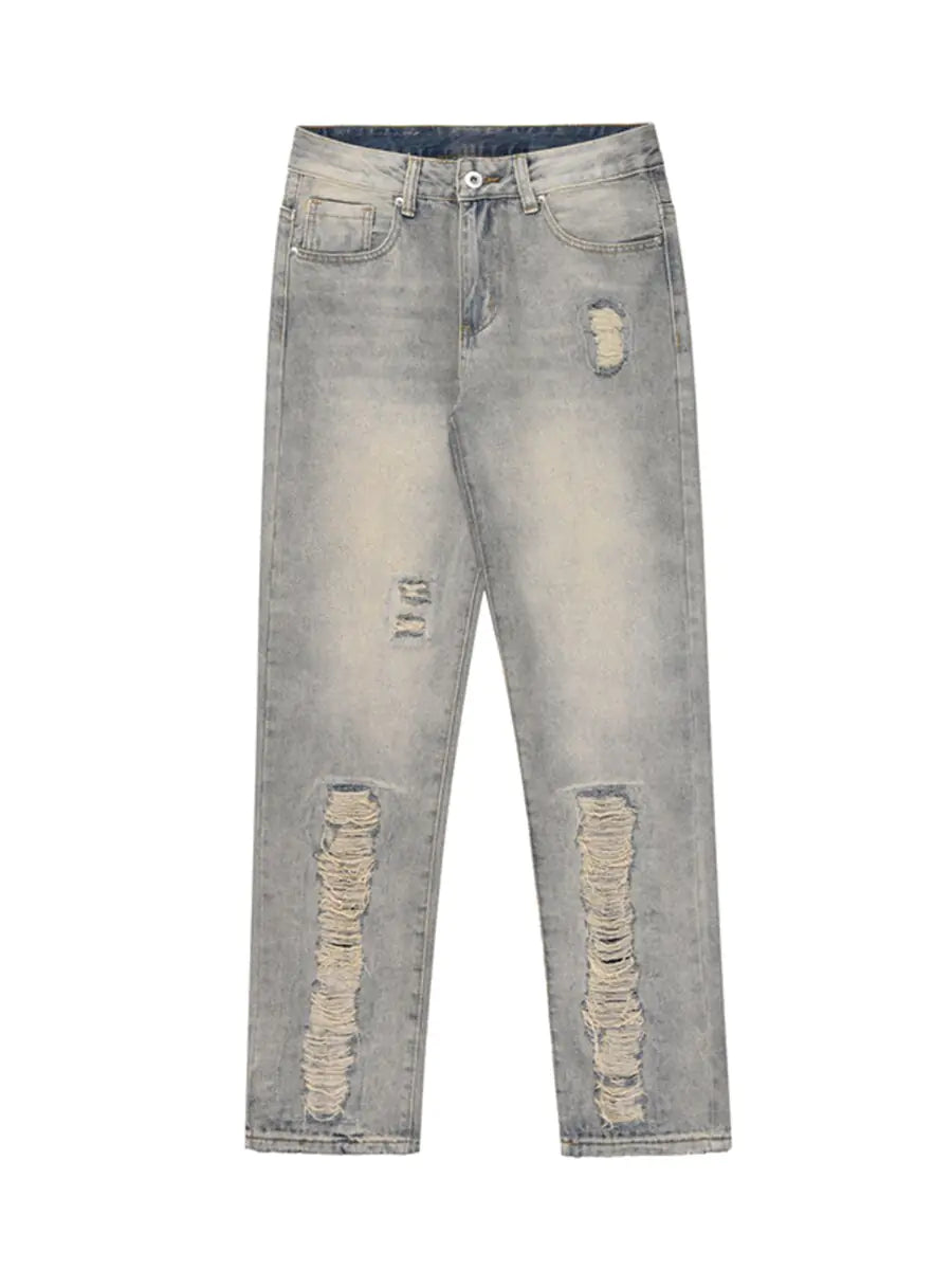 High Street with Hole Jeans