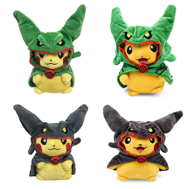 24 Pcs Pokemon Pikachu Cosplay Toys Charizard Snorlax Garchomp Tyranitar Hydreigon Anime Stuffed Plush Cartoon Peluche Dolls