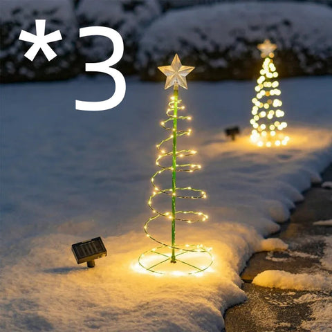 Christmas Tree Decoration Outdoor Courtyard Lighting Frugal Finds Galore