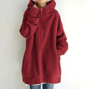 Women's Fuzzy Full-Zip Sport Pullover Hoodie Frugal Finds Galore