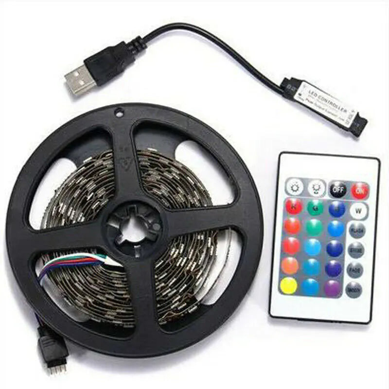 5V USB LED Strip Lights with 24Key Remote