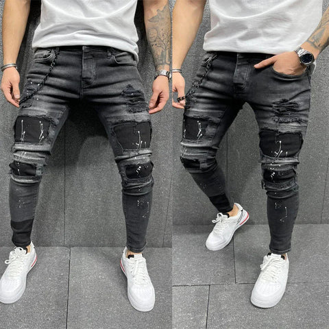 Men's Ripped Blue Jeans Frugal Finds Galore