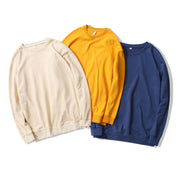 Men's Long-Sleeved Loose Solid Color Terry Sweater Frugal Finds Galore