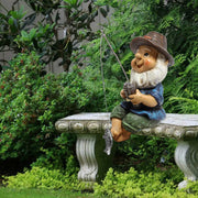 Naughty Gnome Statue for Outdoor Garden Decor Frugal Finds Galore