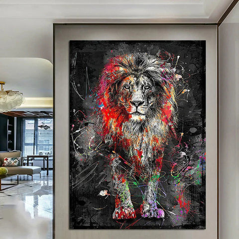Wolf Wall Art - Canvas Print for Living Room Decor Frugal Finds Galore