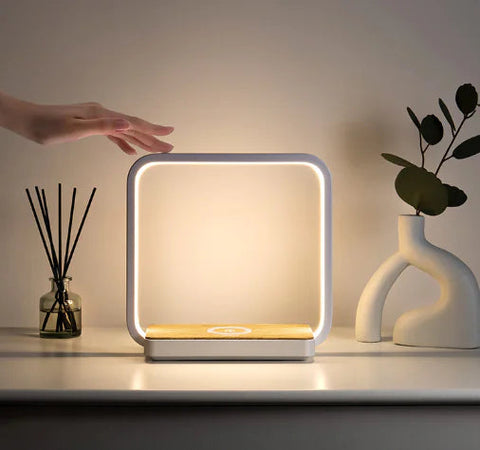 Smart Sensor Bedside Lamp with Wireless Charging Frugal Finds Galore