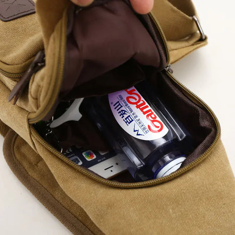 Canvas Crossbody Bag for Men - Trendy Chest Bag Frugal Finds Galore