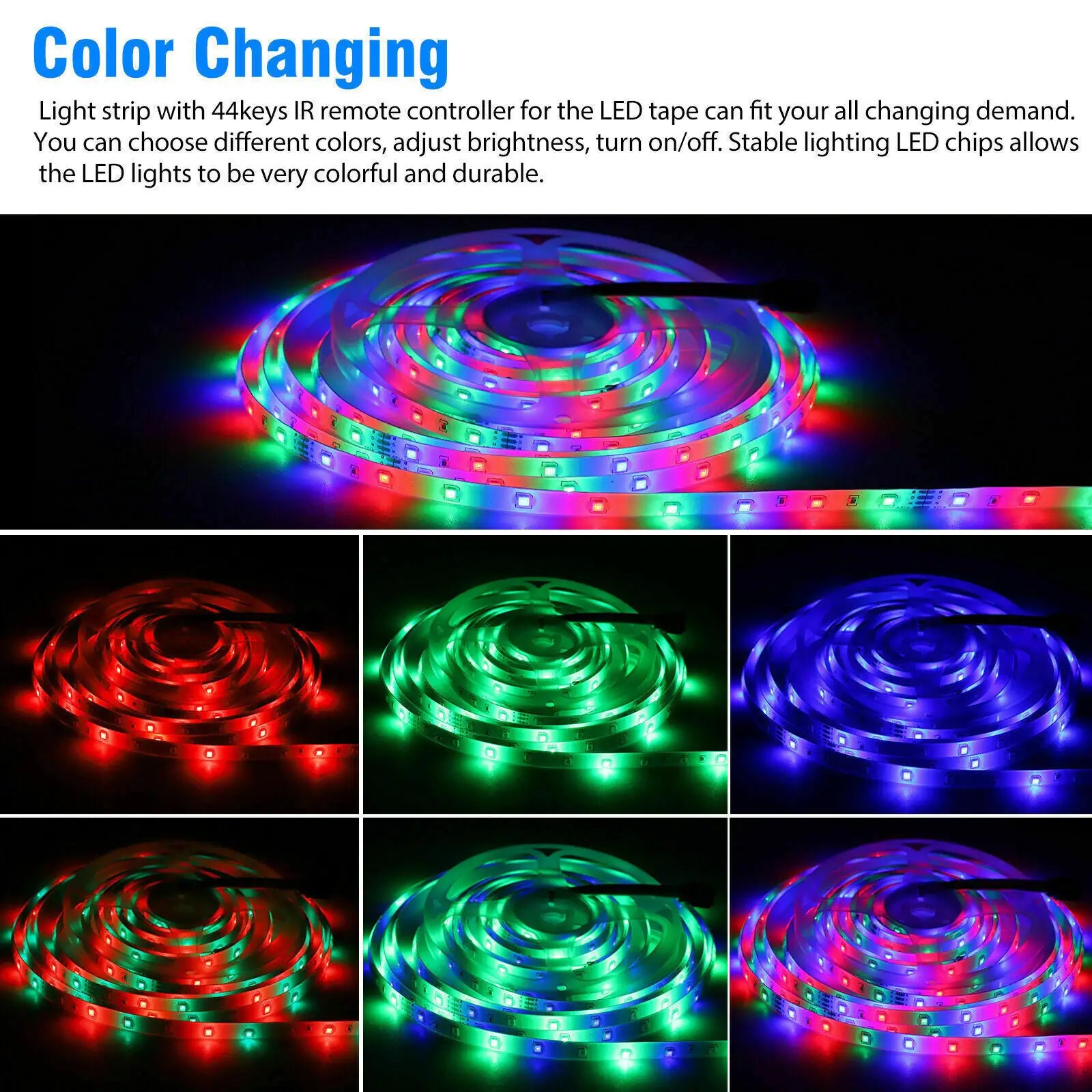 32FT
LED
Strip
LED Color-Changing
Lights