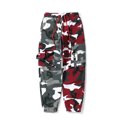 Men's Camo Cargo Joggers - Hip Hop Streetwear Pants Frugal Finds Galore