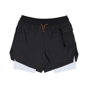 Men's Double Layer Stretch Shorts for Fitness Exercise Frugal Finds Galore