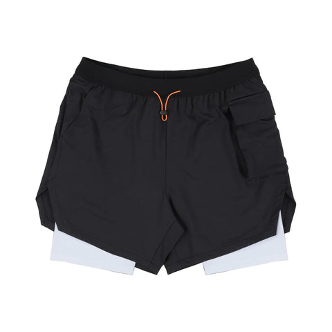 Men's Double Layer Stretch Shorts for Fitness Exercise Frugal Finds Galore
