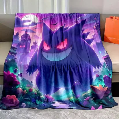 Pokemon Gengar Flannel Blanket