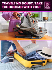 Portable Hookah Set With Everything And Case Premium Book Hookah with Smoke Frugal Finds Galore