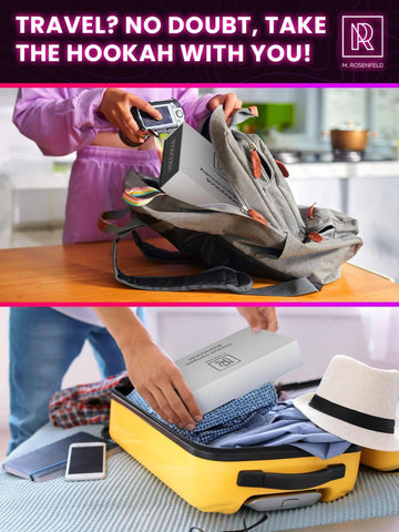 Portable Hookah Set With Everything And Case Premium Book Hookah with Smoke Frugal Finds Galore