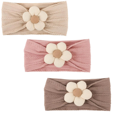 3 Pcs Baby Flower Headbands Frugal Finds Galore