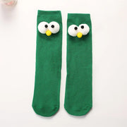 Knee-length Doll Socks with Big Eyes Design Frugal Finds Galore