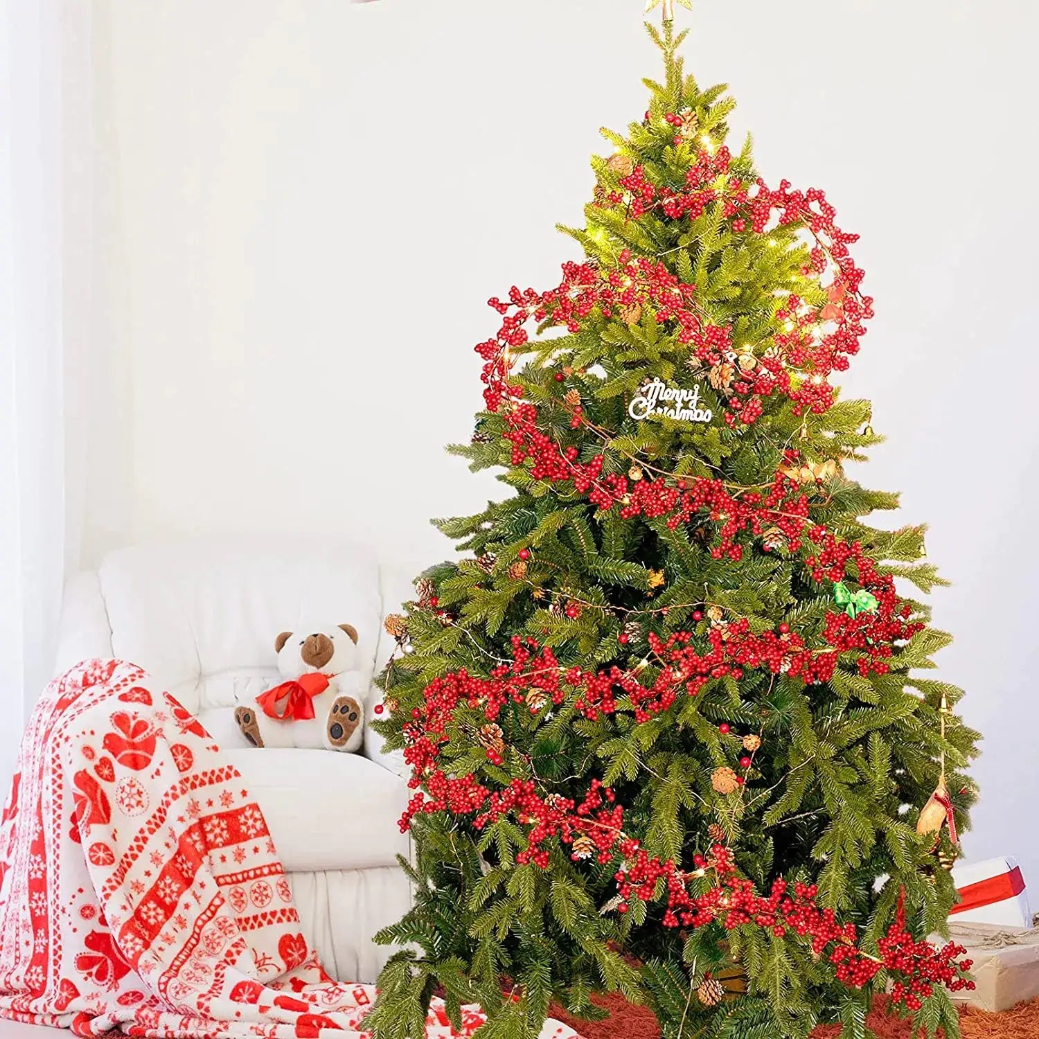 Red Berry Christmas Garland