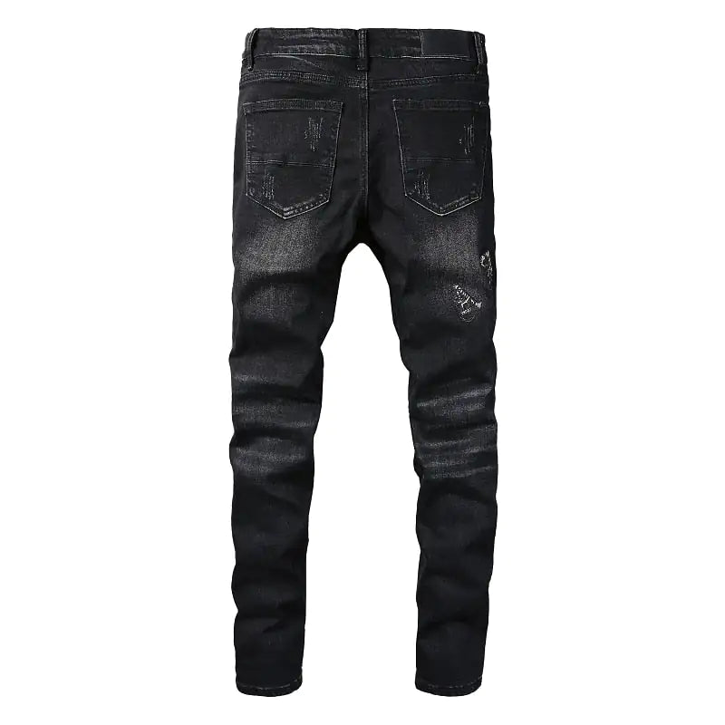 Pants Slim Skinny Ripped Trousers