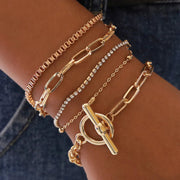 Glossy Chain Bracelet Set Frugal Finds Galore