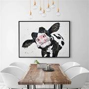 Canvas Art with Cow Design Frugal Finds Galore