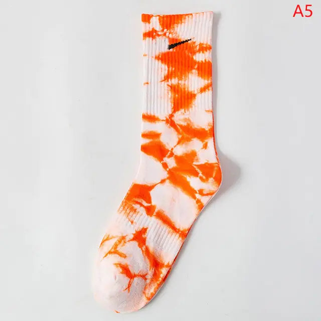 Women Tie-Dye Tube Socks