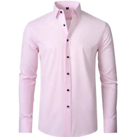 Men's Wrinkle-Free Elastic Business Shirt Frugal Finds Galore
