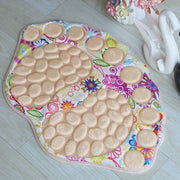 Cobblestone Patterned Non-Slip Bathroom Rug 39x59CM Frugal Finds Galore