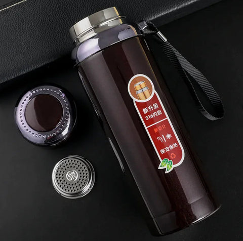Stainless Steel Vacuum Sling Thermos Cup Frugal Finds Galore