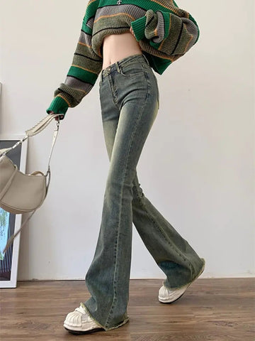 Flare Jeans Women Skinny High Waist Frugal Finds Galore