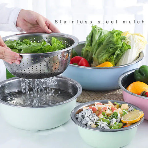 5-Piece Deep Stainless Steel Mixing Bowl Set Frugal Finds Galore