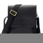 Men's Polo Leather Crossbody Bag - Casual Shoulder Bag Frugal Finds Galore