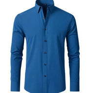 Men's Wrinkle-Free Elastic Business Shirt Frugal Finds Galore