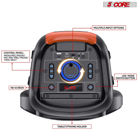 5Core Bluetooth Karaoke Machine + 2 Wireless Mic Frugal Finds Galore