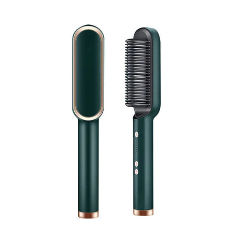 5-Setting PTC Electric Hair Straightening Brush Frugal Finds Galore