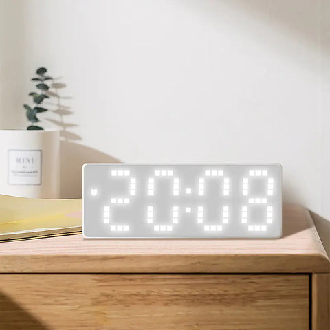 Fresh White Surface Simple Style Student Alarm Clock Frugal Finds Galore