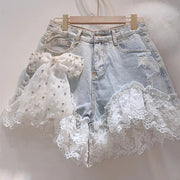High-Waisted Diamond Korean Jeans Shorts Frugal Finds Galore