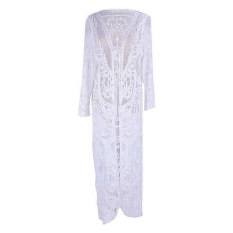 Cross-Border Crochet Long Sun Protection Cardigan Frugal Finds Galore