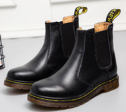 Thick-Heeled Cowhide Martin Boots Frugal Finds Galore