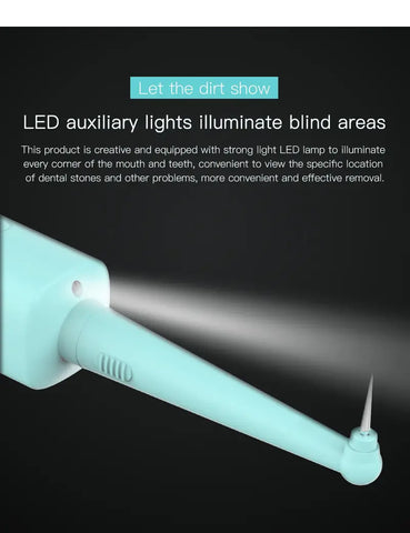 LED Rechargeable Tooth Cleaner with 3 Modes & 2 Heads Frugal Finds Galore