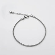 Men's Fashion Titanium Steel Twisted Rope Bracelet Frugal Finds Galore