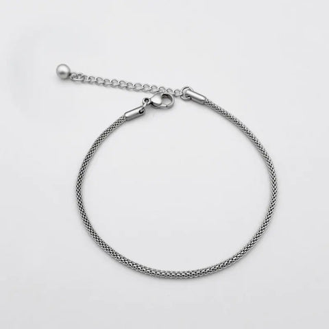 Men's Fashion Titanium Steel Twisted Rope Bracelet Frugal Finds Galore