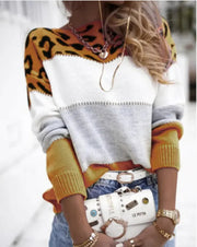 Women's Casual Leopard Print Sweater Frugal Finds Galore