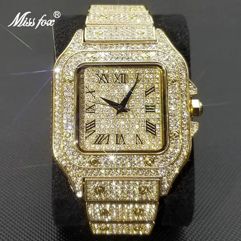 MISSFOX Ice Out Watch For Men Frugal Finds Galore
