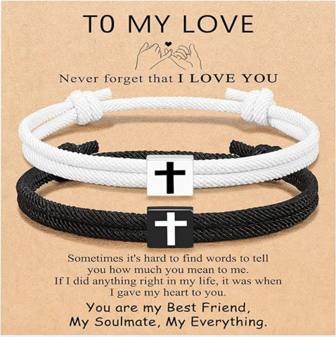 Milan Rope Braided Cross Bracelet Frugal Finds Galore