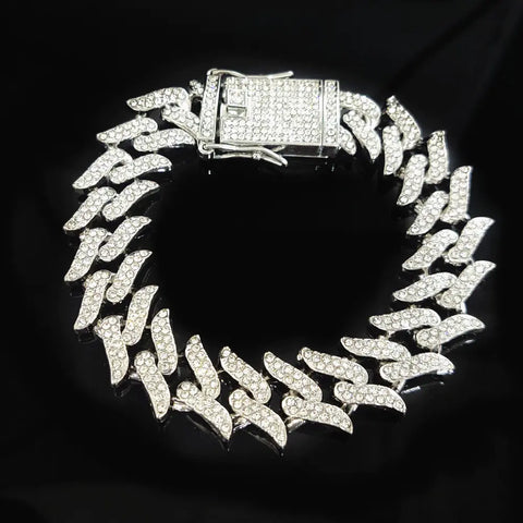 Alloy Dragon Tooth 16mm Cuban Link Necklace Frugal Finds Galore