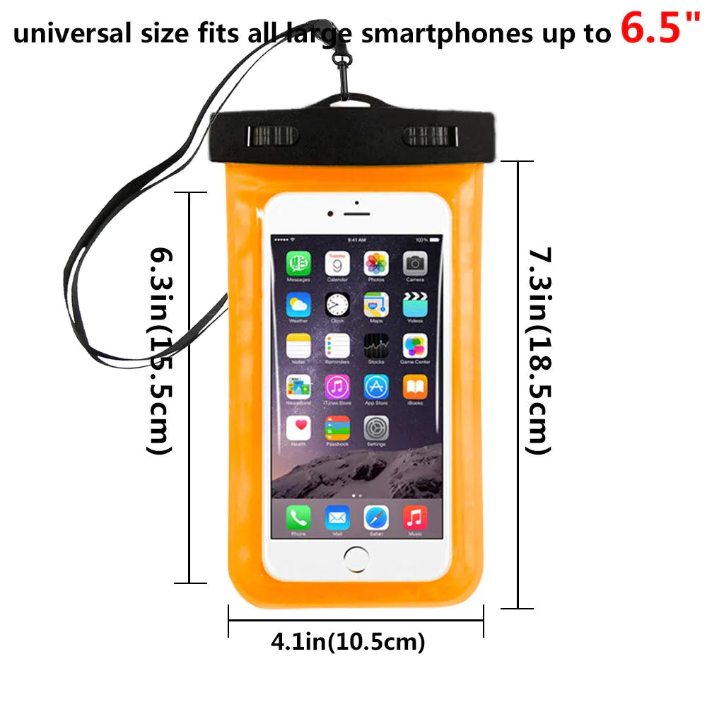 3 Pack Waterproof Floating Cell Phone Pouch