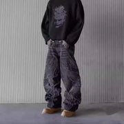 Retro Patchwork Hole Jeans Frugal Finds Galore