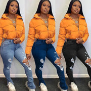 Fringed Ripped Split Jeans Frugal Finds Galore